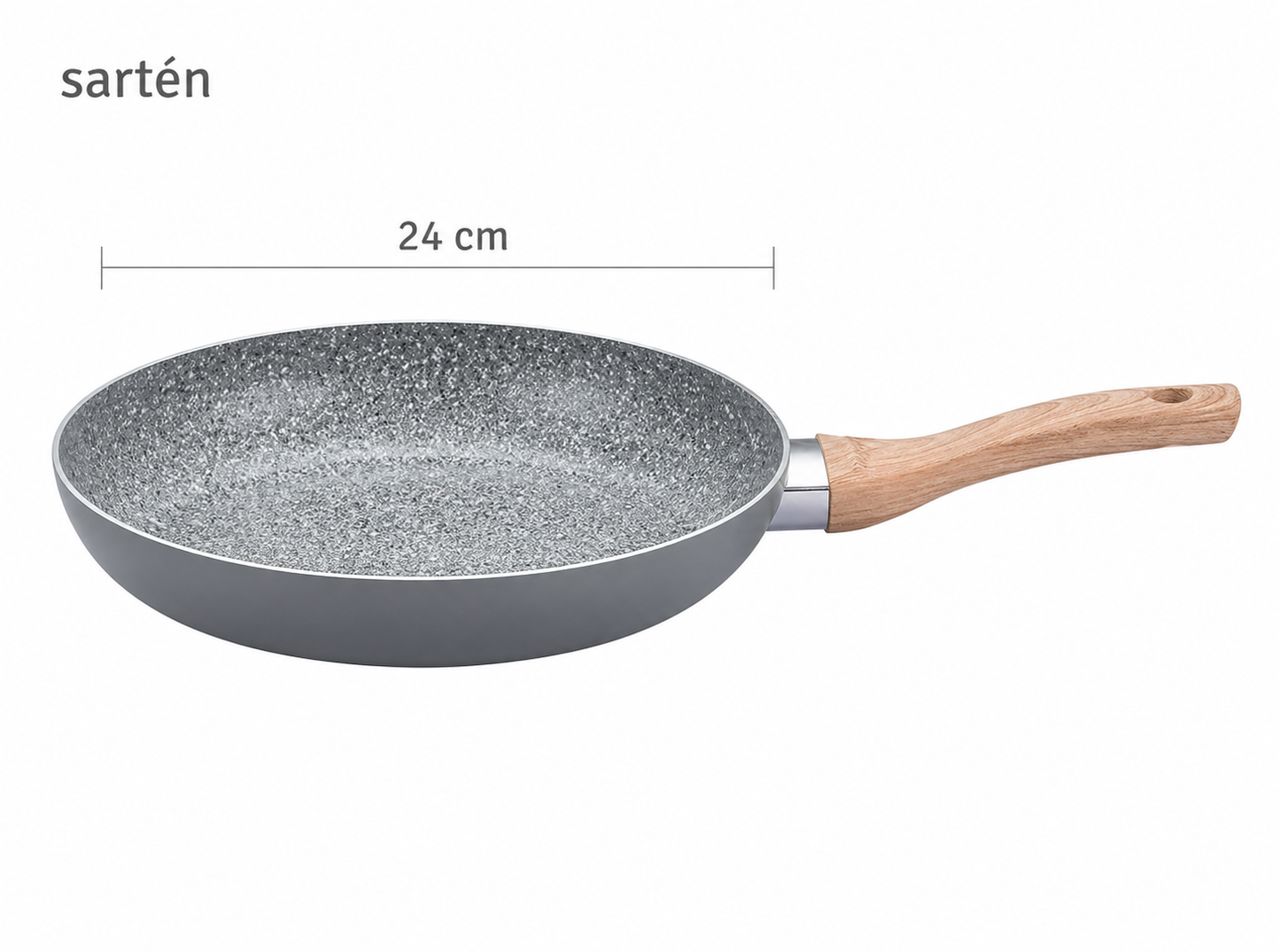 Bateria Cocina Ceramica Antiadherente Granito
